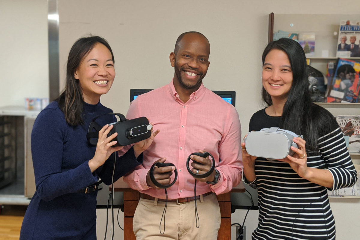 A trio of faculty members explore how VR can help combat neurological diseases